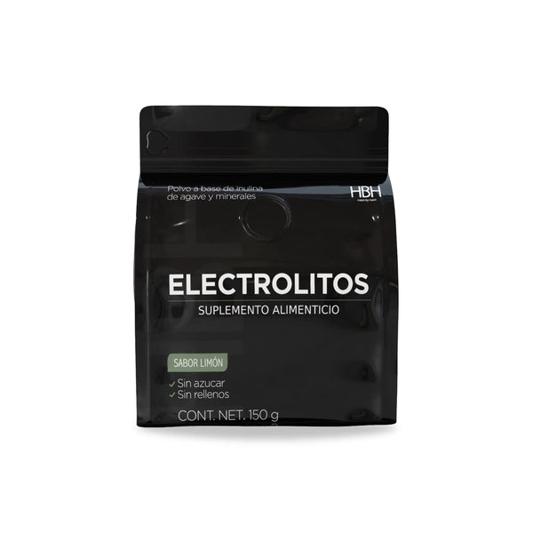 HBH Suplementos Electrolitos con Sodio, Potasio, Magnesio, Calcio y Vitamina C, Sabor Naranja, 150 g, 30 sachets - HBH