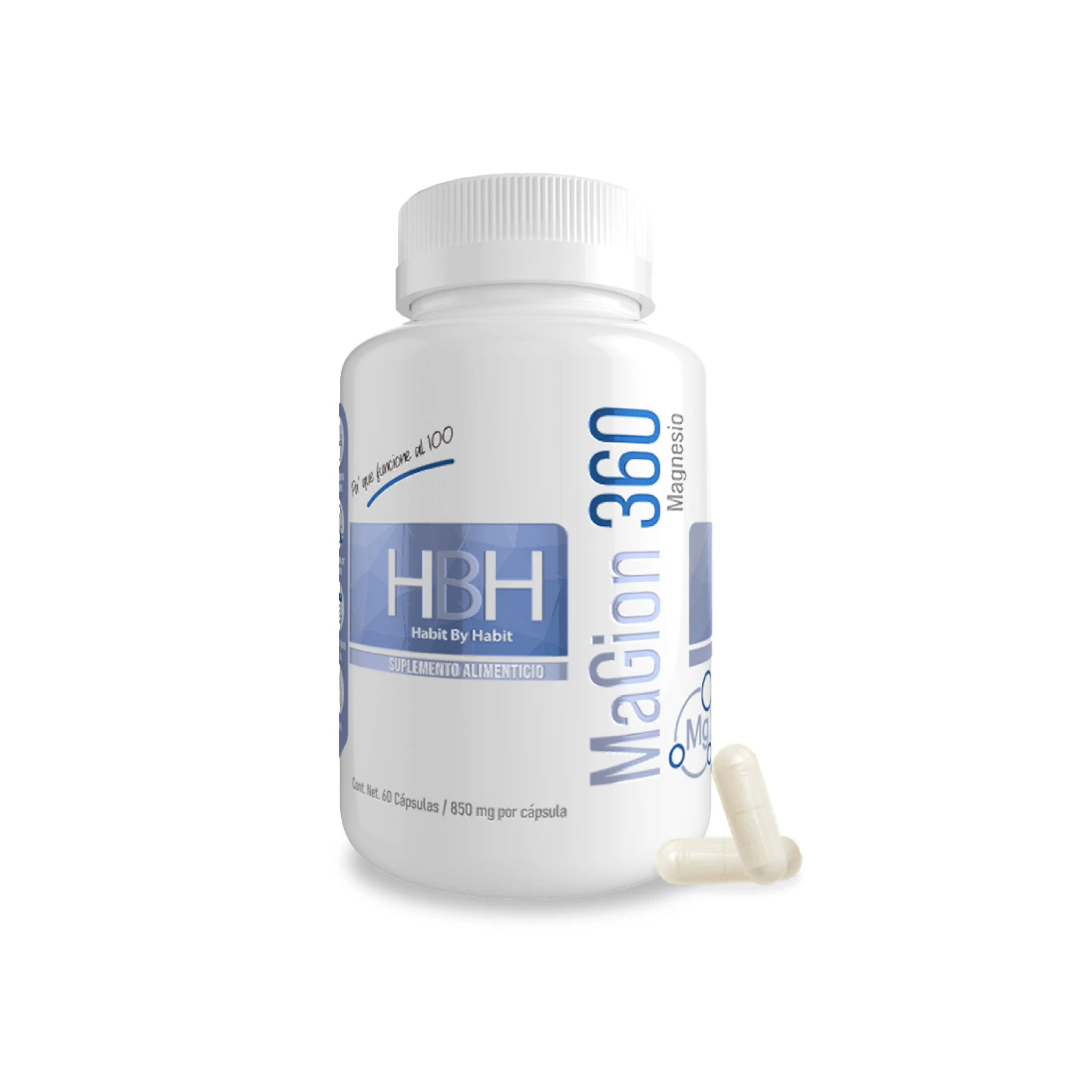 Magnesio Complex | MaGion 360 | 7 tipos + Vitamina C | HBH